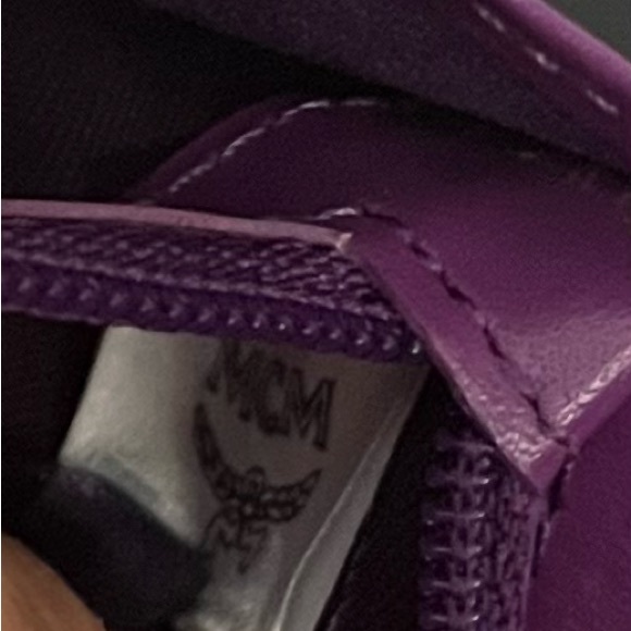 MCM Munchen purple trifold wallet EUC HOST PICK - Picture 10 of 13